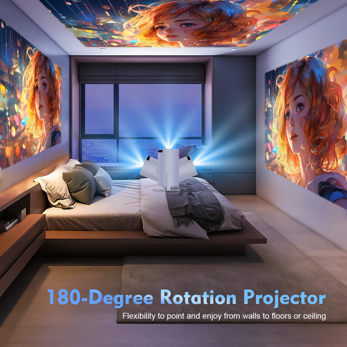 Mini Projector 4k Android 11