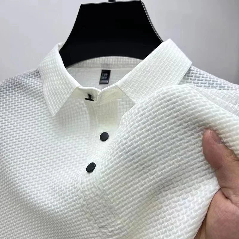 Men's Business Casual Short Sleeved Bone
