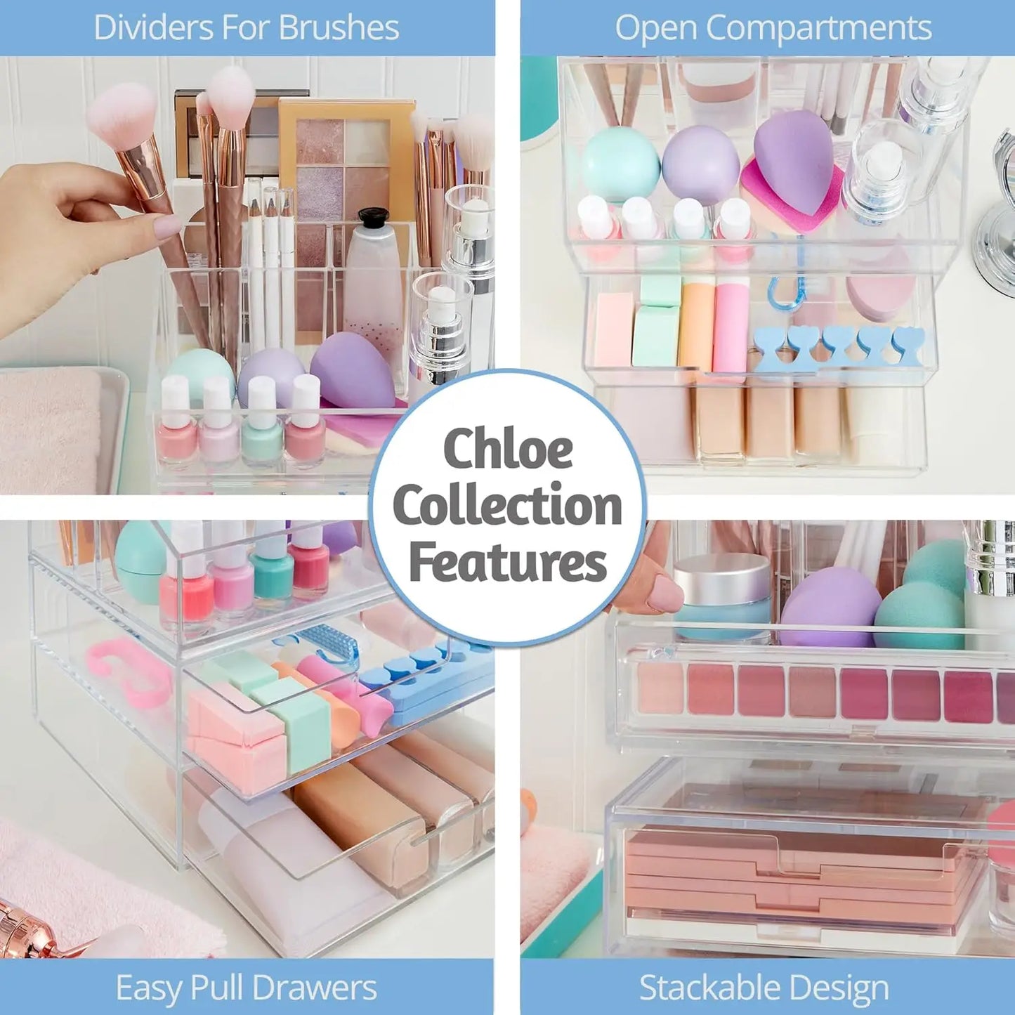 Stackable Makeup Organizer
