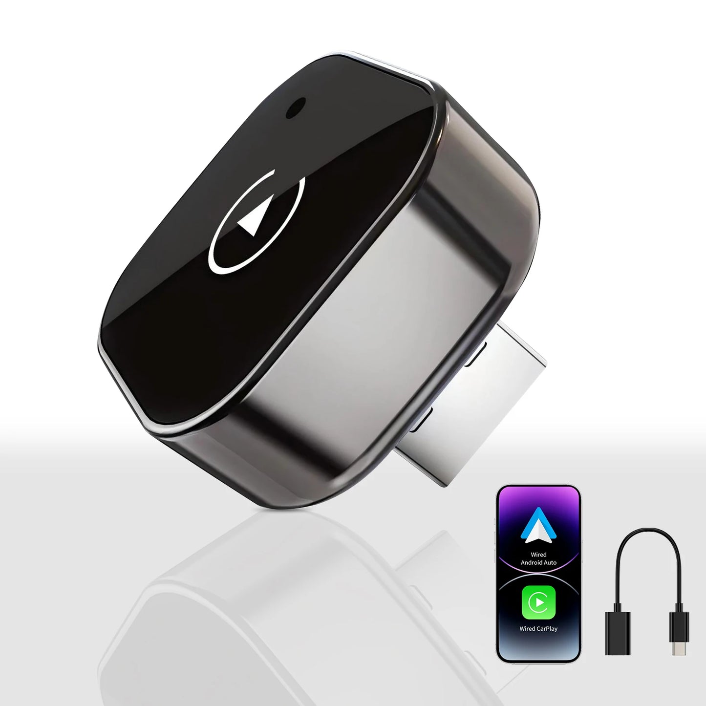 Pionray 2 in 1 Wireless CarPlay Adapter&Android Auto