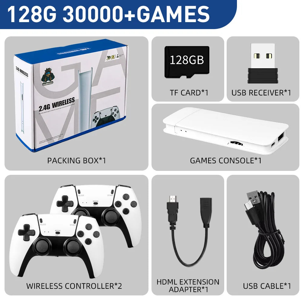 M15 Video Game Console 4K TV Game Stick 64G Built-in 20000 Games