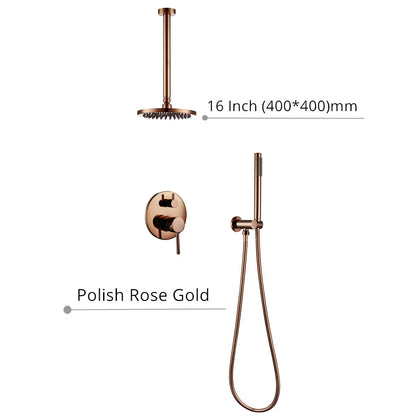 Black Shower System Set Bathroom Faucet Mixer Diverter