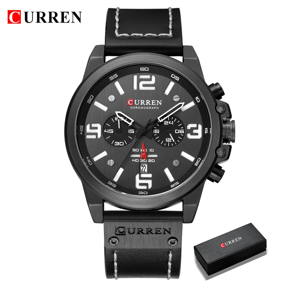 CURREN Mens Watches Top Luxury Brand Waterproof Sport