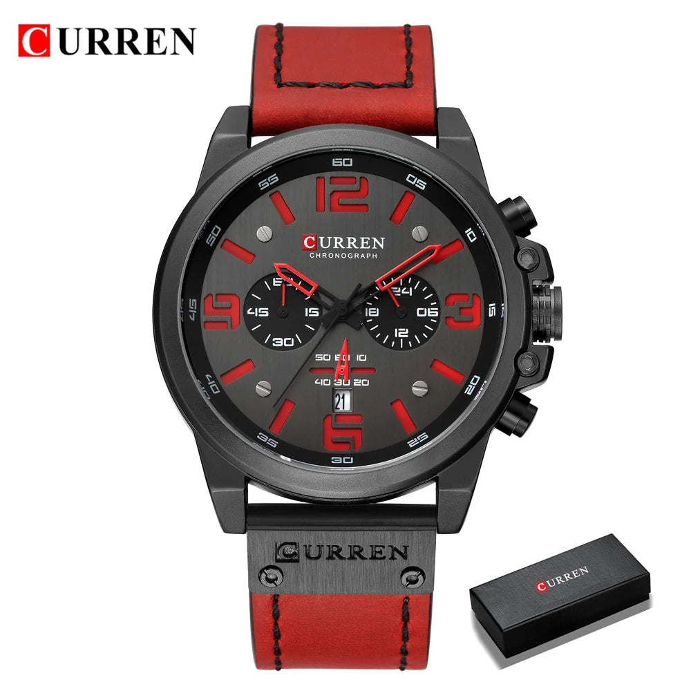 CURREN Mens Watches Top Luxury Brand Waterproof Sport