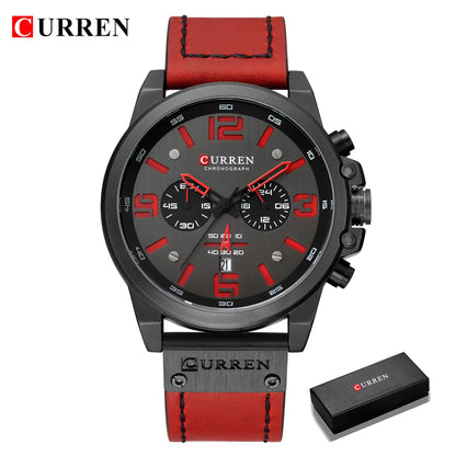 CURREN Mens Watches Top Luxury Brand Waterproof Sport