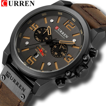 CURREN Mens Watches Top Luxury Brand Waterproof Sport