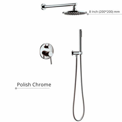 Black Shower System Set Bathroom Faucet Mixer Diverter