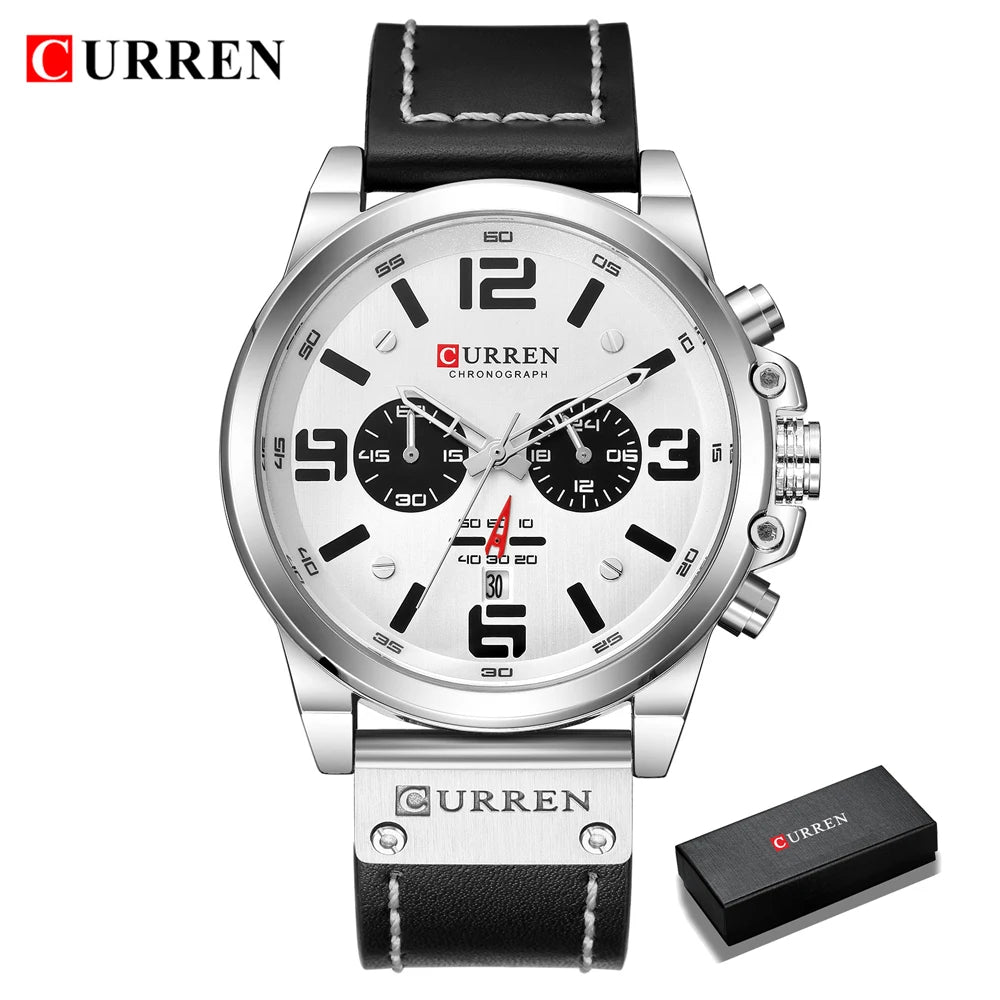 CURREN Mens Watches Top Luxury Brand Waterproof Sport