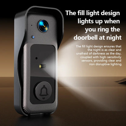 4.3'' IPS Screen Video Doorbell 2.4G Wireless Bell Night Vision