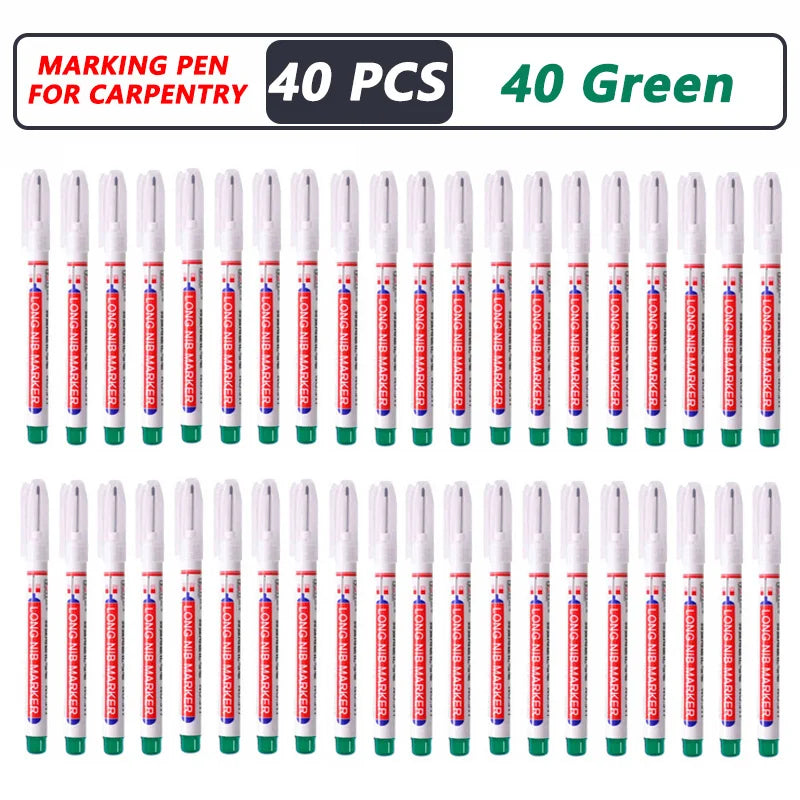 1-40PCS 20mm Deep Hole Long Nib Head Markers
