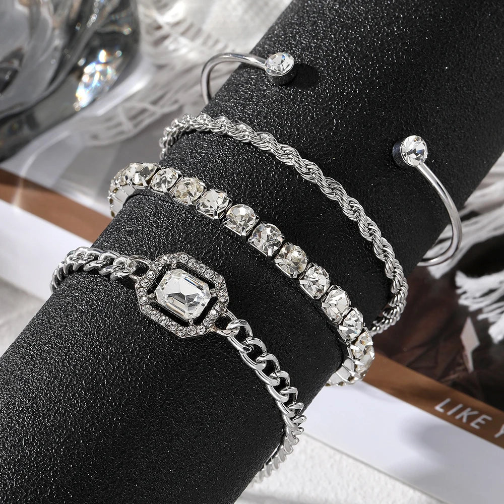 IPARAM 4 Piece Set Luxurious Bracelets