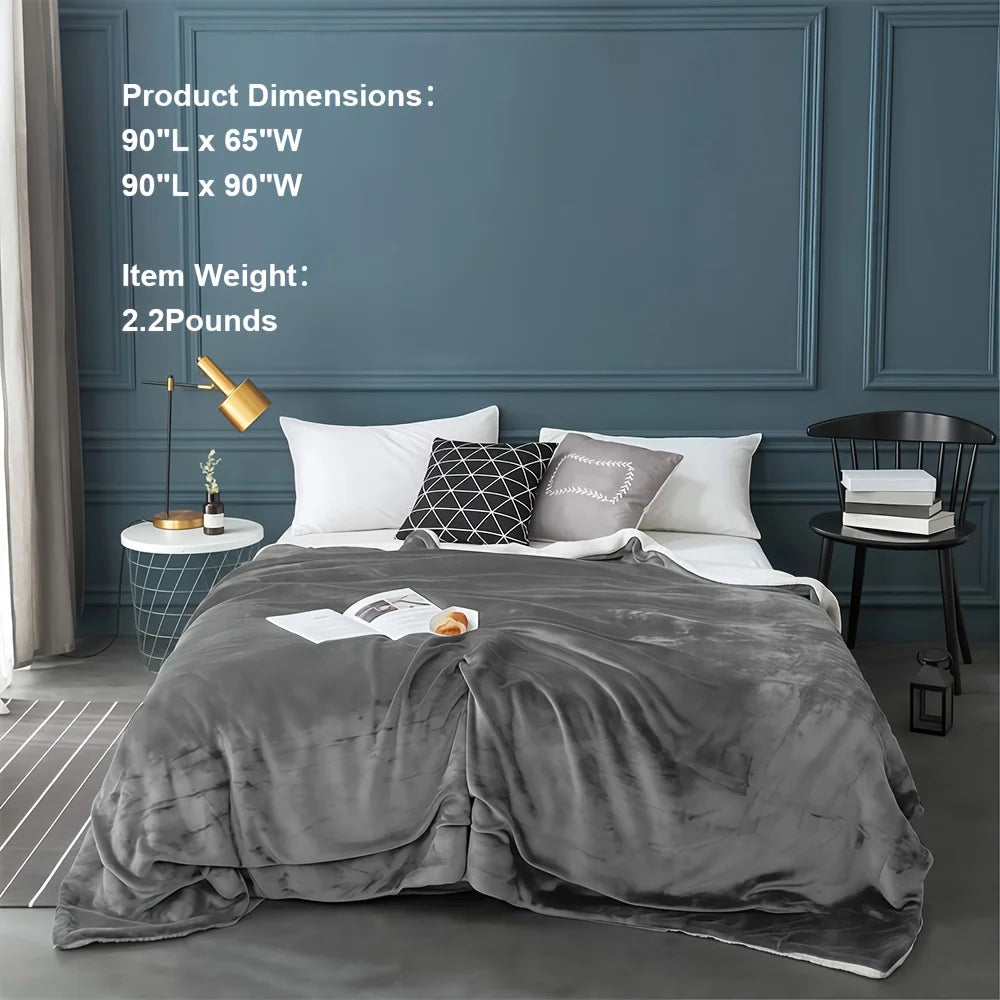 Sherpa Fleece Bed Blanket  Super Soft