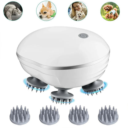 Electric Scalp Massager with Red Light