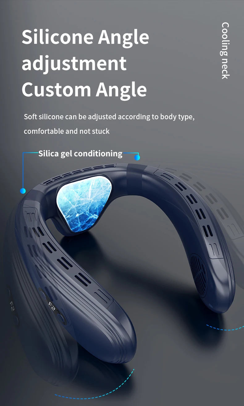 Neck Air Conditioner Cooling  Fan Outdoor Personal Fan Wearable Cooler