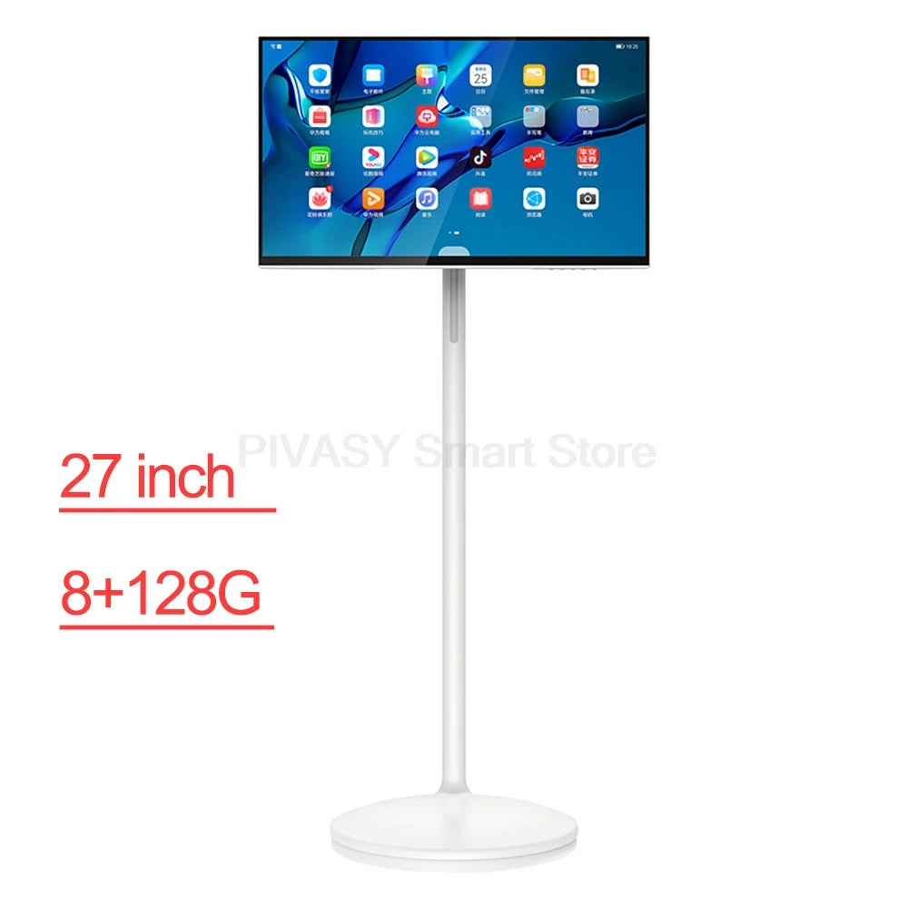 Touch Screen 32 Inch Android Smart TV Stand 10000mAH High-Battery