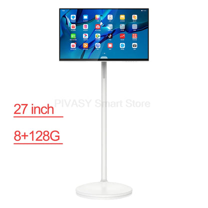 Touch Screen 32 Inch Android Smart TV Stand 10000mAH High-Battery