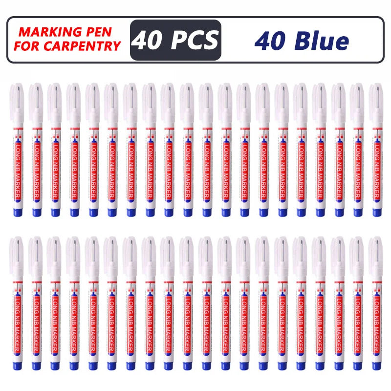 1-40PCS 20mm Deep Hole Long Nib Head Markers