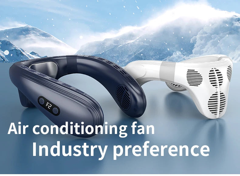Neck Air Conditioner Cooling  Fan Outdoor Personal Fan Wearable Cooler