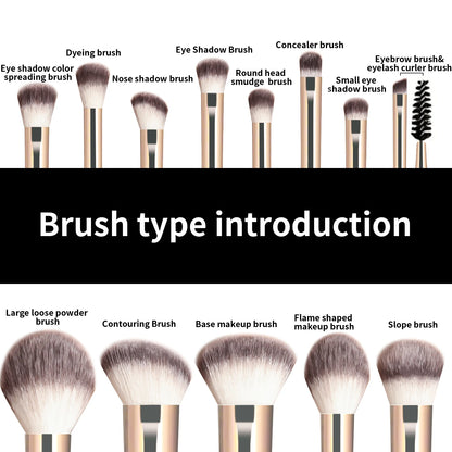 13PCS Makeup Brush Set Foundation Concealer Powder
