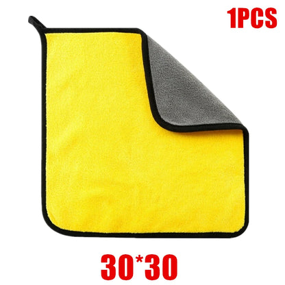 1/2/6pcs Microfiber Cleaning Towel Thicken Soft