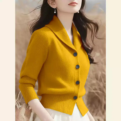 Fashion Minimalist Jacket Long Sleeved New Knitted