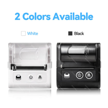 Mini Receipt Printer Mobile Portable Ticket Bill Wireless Bluetooth USB