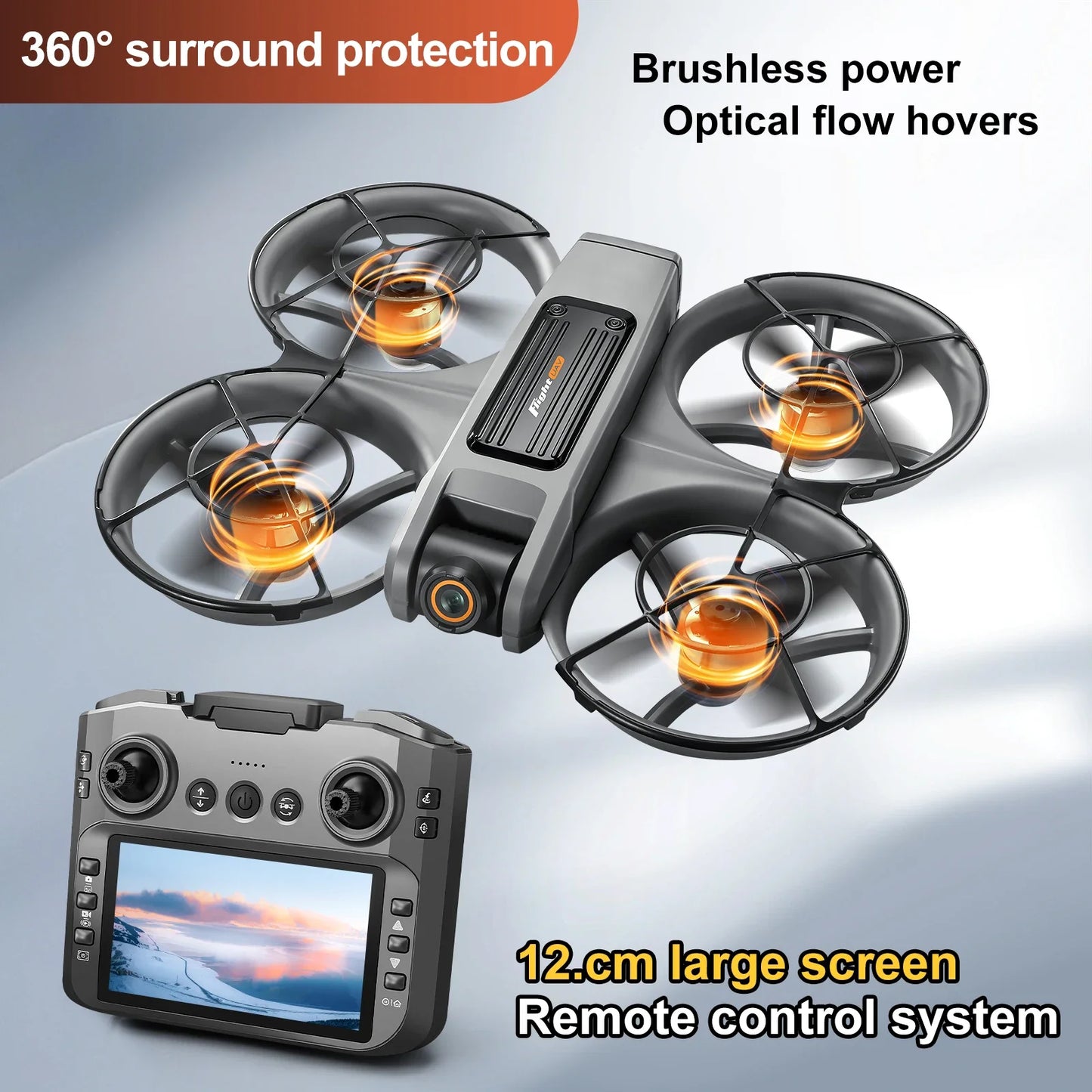 S156 Drone with Screen Brushless Optical Stream Positioning