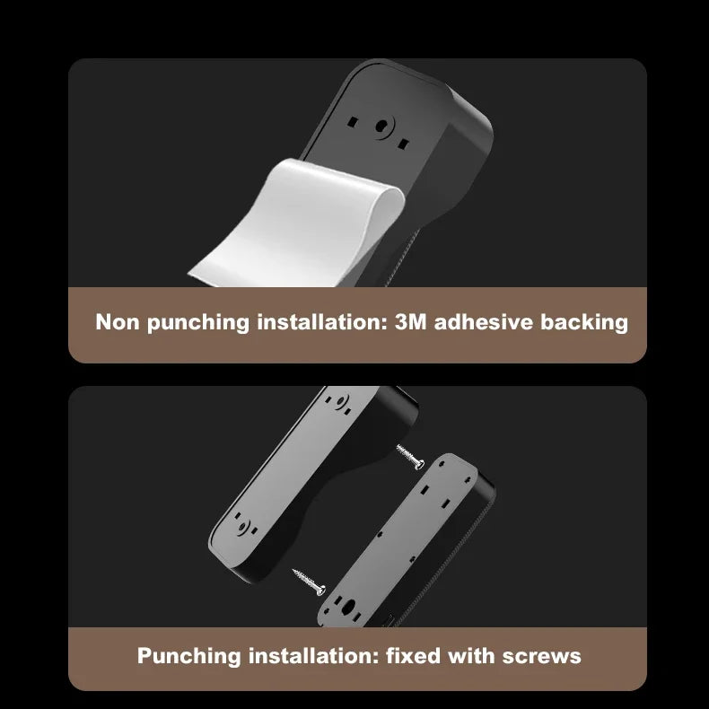 4.3'' IPS Screen Video Doorbell 2.4G Wireless Bell Night Vision