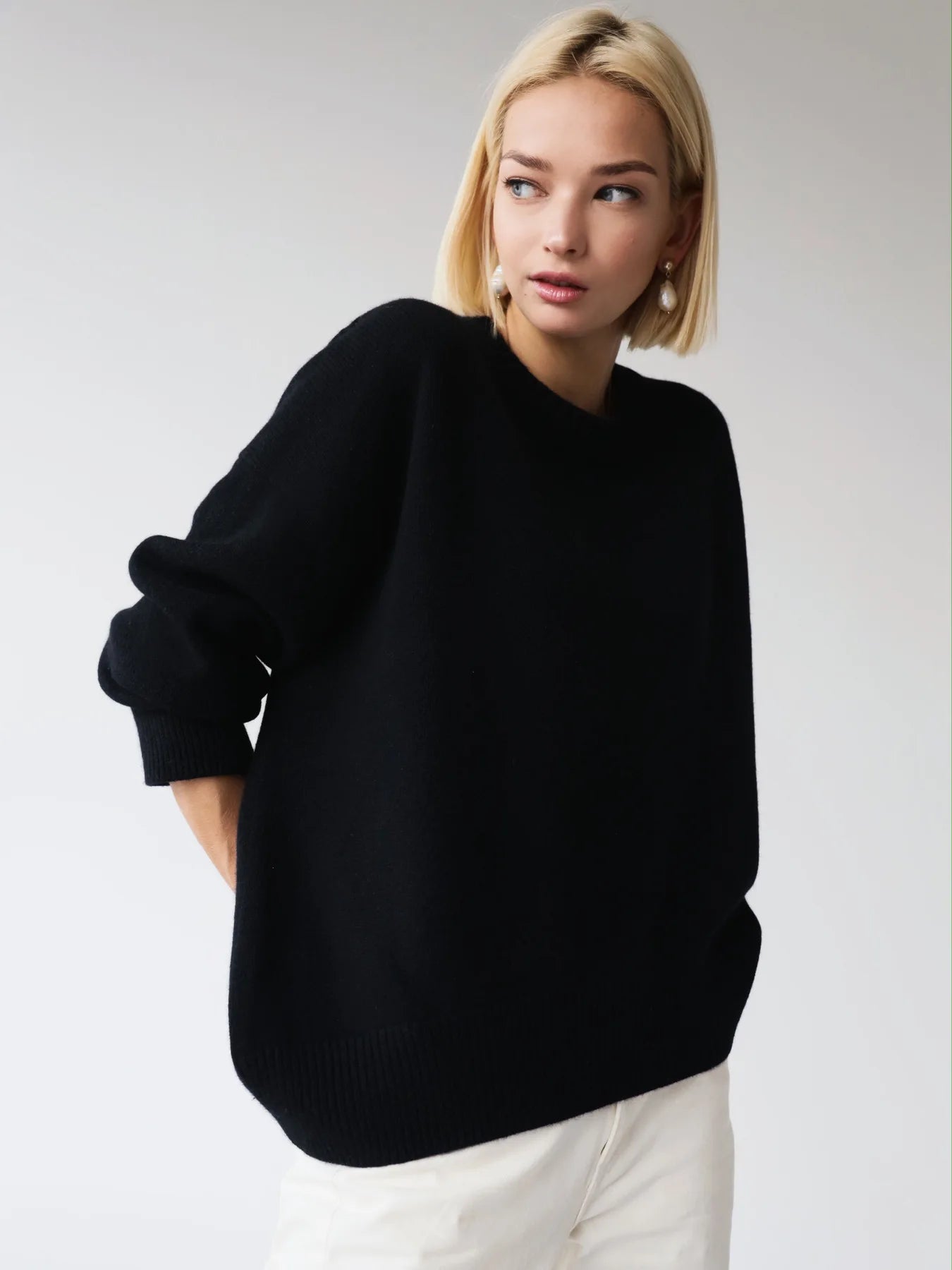 Autumn Women Turtleneck Sweater Oversized Elegant Thick
