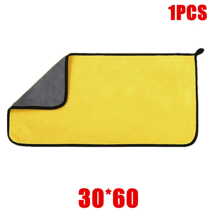 1/2/6pcs Microfiber Cleaning Towel Thicken Soft