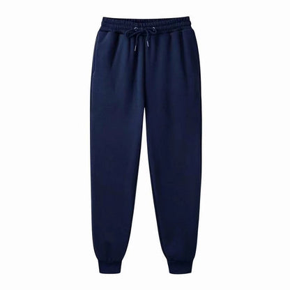 Men Casual Pants Autumn Winter Fleece Sweatpants