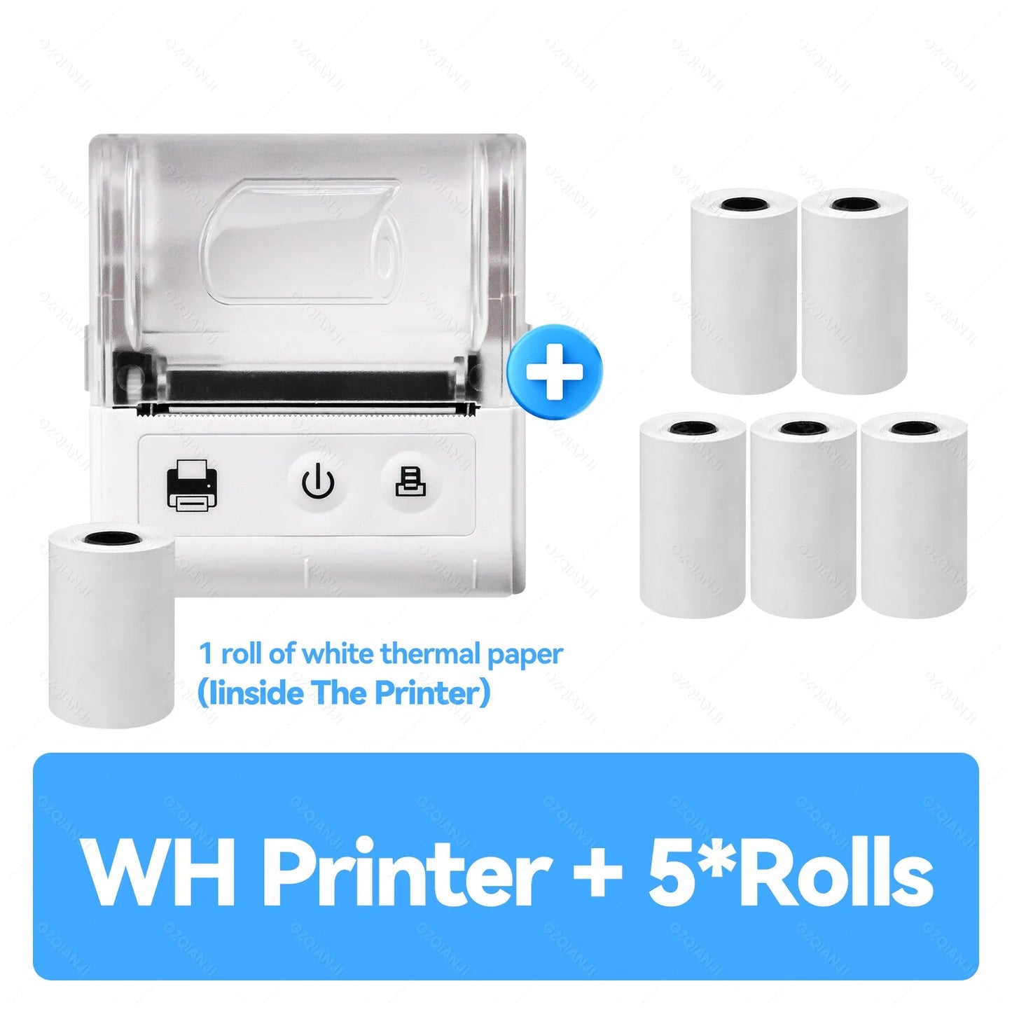 Mini Receipt Printer Mobile Portable Ticket Bill Wireless Bluetooth USB