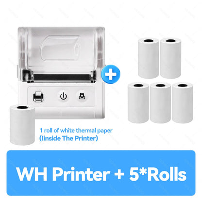 Mini Receipt Printer Mobile Portable Ticket Bill Wireless Bluetooth USB