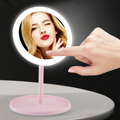 LED cosmetic mirror with dimmable