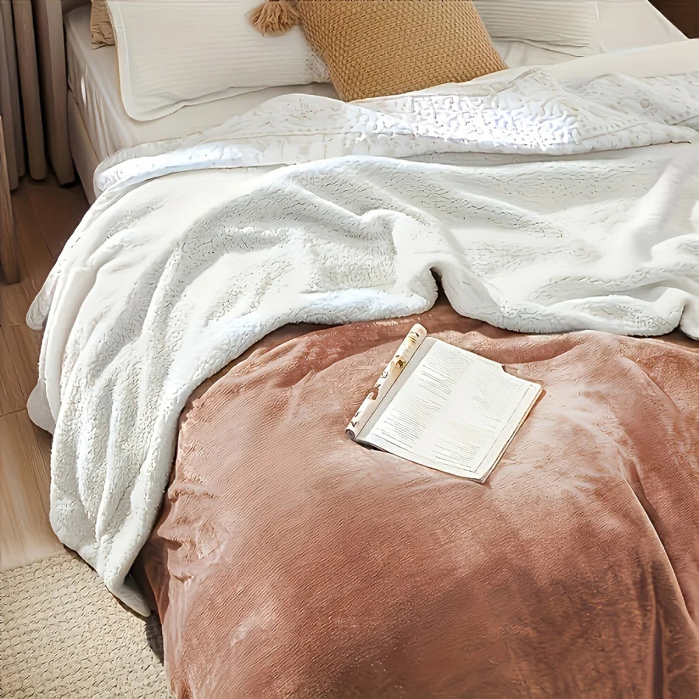 Sherpa Fleece Bed Blanket  Super Soft