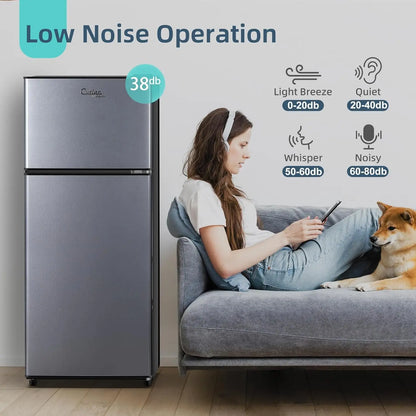 Small Refrigerator with Freezer,