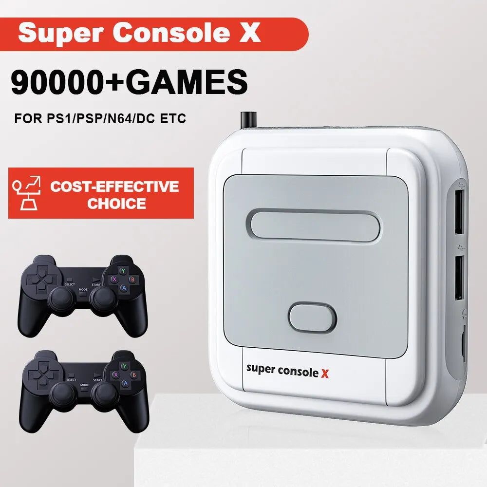 Game Box Super Console X Retro Video Game Console Support 90000 Games