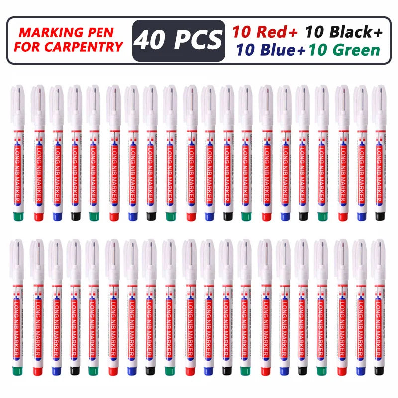 1-40PCS 20mm Deep Hole Long Nib Head Markers