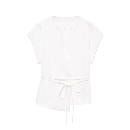 Fashion Women's Trouser Suits Sleeveless V-Neck