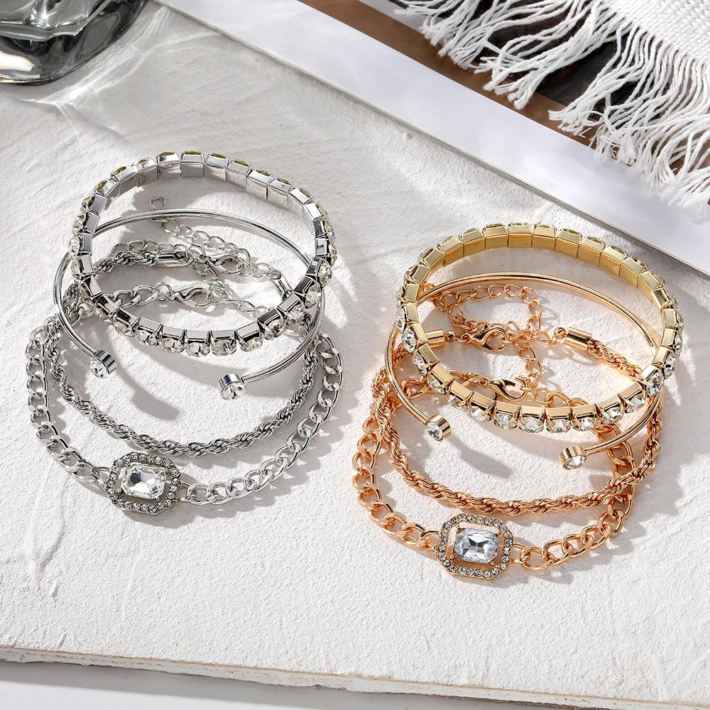 IPARAM 4 Piece Set Luxurious Bracelets