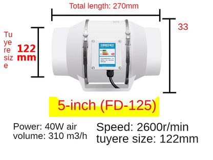 4inch 220V Exhaust Fans Home Silent