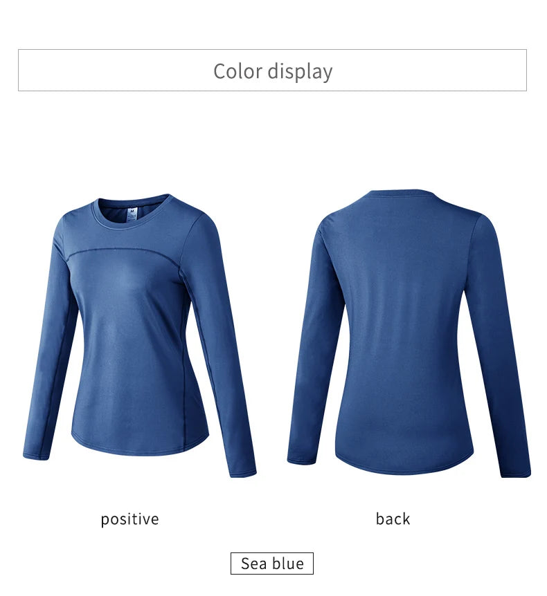 Women's Autumn Winter keep Warm long-sleeved Fitness