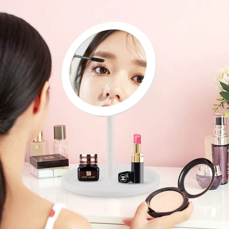 LED cosmetic mirror with dimmable