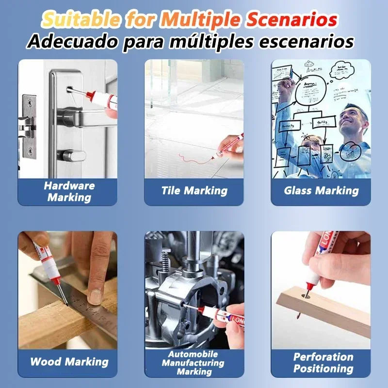 1-40PCS 20mm Deep Hole Long Nib Head Markers