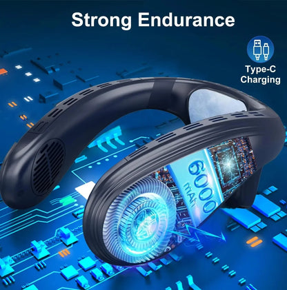 Neck Air Conditioner Cooling  Fan Outdoor Personal Fan Wearable Cooler