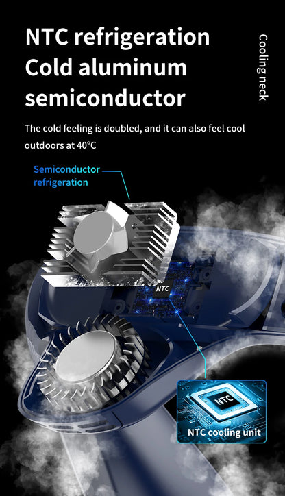 Neck Air Conditioner Cooling  Fan Outdoor Personal Fan Wearable Cooler