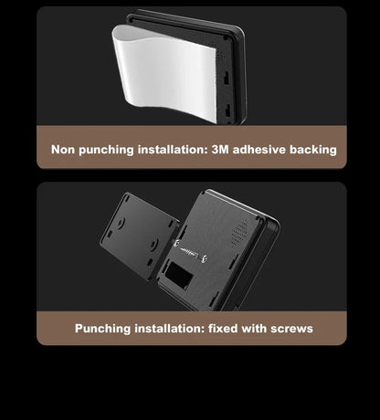 4.3'' IPS Screen Video Doorbell 2.4G Wireless Bell Night Vision