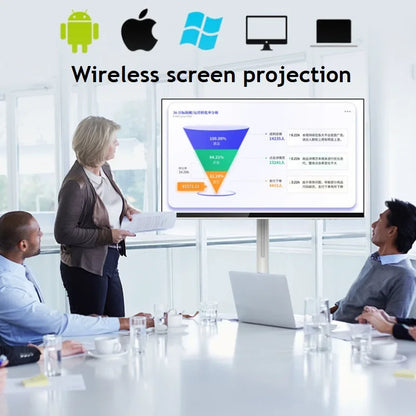 Touch Screen 32 Inch Android Smart TV Stand 10000mAH High-Battery