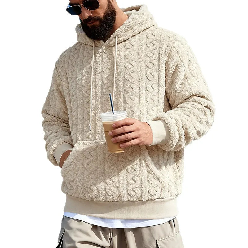 Cross-border loose men's winter retro warm double-sided