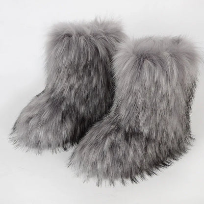 Women's Winter Snow Boots Outdoor Luxury Furry